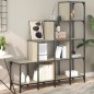 vidaXL Bücherregal Sonoma-Eiche 122x30x132 cm Holzwerkstoff und Metall vidaXL Bücherregal Sonoma-Eiche 122x30x132 cm Holzwerkstoff und Metall