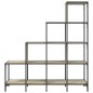 vidaXL Bücherregal Sonoma-Eiche 122x30x132 cm Holzwerkstoff und Metall vidaXL Bücherregal Sonoma-Eiche 122x30x132 cm Holzwerkstoff und Metall