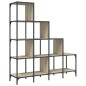 vidaXL Bücherregal Sonoma-Eiche 122x30x132 cm Holzwerkstoff und Metall vidaXL Bücherregal Sonoma-Eiche 122x30x132 cm Holzwerkstoff und Metall