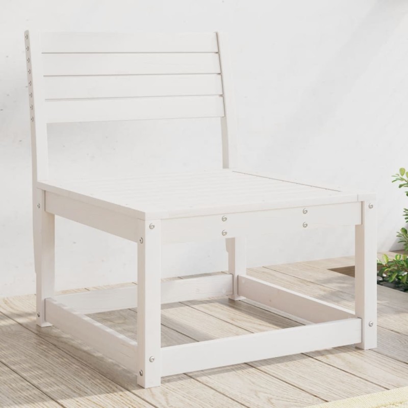 vidaXL Gartensofa Weiß Massivholz Kiefer vidaXL Gartensofa Weiß Massivholz Kiefer