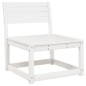 vidaXL Gartensofa Weiß Massivholz Kiefer vidaXL Gartensofa Weiß Massivholz Kiefer