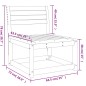 vidaXL Gartensofa Weiß Massivholz Kiefer vidaXL Gartensofa Weiß Massivholz Kiefer