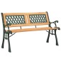 vidaXL Gartenbank 116 cm Massivholz Tanne und Stahl vidaXL Gartenbank 116 cm Massivholz Tanne und Stahl