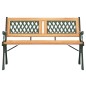 vidaXL Gartenbank 116 cm Massivholz Tanne und Stahl vidaXL Gartenbank 116 cm Massivholz Tanne und Stahl
