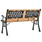 vidaXL Gartenbank 116 cm Massivholz Tanne und Stahl vidaXL Gartenbank 116 cm Massivholz Tanne und Stahl