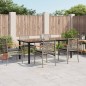 vidaXL 7-tlg. Garten-Essgruppe mit Kissen Grau Poly Rattan vidaXL 7-tlg. Garten-Essgruppe mit Kissen Grau Poly Rattan