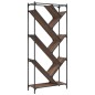 vidaXL Bücherregal Braun Eichen-Optik 79x30x180cm Holzwerkstoff Metall vidaXL Bücherregal Braun Eichen-Optik 79x30x180cm Holzwerkstoff Metall