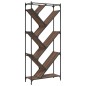 vidaXL Bücherregal Braun Eichen-Optik 79x30x180cm Holzwerkstoff Metall vidaXL Bücherregal Braun Eichen-Optik 79x30x180cm Holzwerkstoff Metall