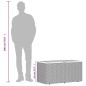 vidaXL Gartentruhe Grau 110x50x54 cm Poly Rattan Akazienholz vidaXL Gartentruhe Grau 110x50x54 cm Poly Rattan Akazienholz