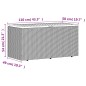 vidaXL Gartentruhe Grau 110x50x54 cm Poly Rattan Akazienholz vidaXL Gartentruhe Grau 110x50x54 cm Poly Rattan Akazienholz