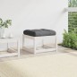 vidaXL Gartenhocker mit Kissen Weiß Massivholz Kiefer vidaXL Gartenhocker mit Kissen Weiß Massivholz Kiefer