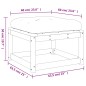 vidaXL Gartenhocker mit Kissen Weiß Massivholz Kiefer vidaXL Gartenhocker mit Kissen Weiß Massivholz Kiefer