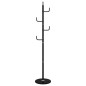 vidaXL Garderobenständer Schwarz 183 cm Pulverbeschichtetes Eisen vidaXL Garderobenständer Schwarz 183 cm Pulverbeschichtetes Eisen