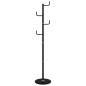 vidaXL Garderobenständer Schwarz 183 cm Pulverbeschichtetes Eisen vidaXL Garderobenständer Schwarz 183 cm Pulverbeschichtetes Eisen