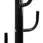 vidaXL Garderobenständer Schwarz 183 cm Pulverbeschichtetes Eisen vidaXL Garderobenständer Schwarz 183 cm Pulverbeschichtetes Eisen