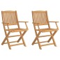vidaXL Gartenstühle 2 Stk. Klappbar 58x54,5x90 cm Massivholz Akazie vidaXL Gartenstühle 2 Stk. Klappbar 58x54,5x90 cm Massivholz Akazie