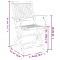 vidaXL Gartenstühle 2 Stk. Klappbar 58x54,5x90 cm Massivholz Akazie vidaXL Gartenstühle 2 Stk. Klappbar 58x54,5x90 cm Massivholz Akazie