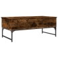 vidaXL Couchtisch Räuchereiche 100x50x40 cm Holzwerkstoff und Metall vidaXL Couchtisch Räuchereiche 100x50x40 cm Holzwerkstoff und Metall