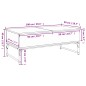vidaXL Couchtisch Räuchereiche 100x50x40 cm Holzwerkstoff und Metall vidaXL Couchtisch Räuchereiche 100x50x40 cm Holzwerkstoff und Metall