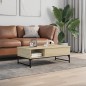 vidaXL Couchtisch Sonoma-Eiche 100x50x35 cm Holzwerkstoff und Metall vidaXL Couchtisch Sonoma-Eiche 100x50x35 cm Holzwerkstoff und Metall