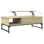 vidaXL Couchtisch Sonoma-Eiche 100x50x35 cm Holzwerkstoff und Metall vidaXL Couchtisch Sonoma-Eiche 100x50x35 cm Holzwerkstoff und Metall