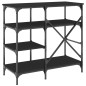 vidaXL Bäckerregal Schwarz 90x40x84 cm Holzwerkstoff und Metall vidaXL Bäckerregal Schwarz 90x40x84 cm Holzwerkstoff und Metall