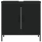 vidaXL Waschbeckenunterschrank Schwarz 60x30x60 cm Holzwerkstoff vidaXL Waschbeckenunterschrank Schwarz 60x30x60 cm Holzwerkstoff