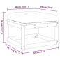 vidaXL Gartenhocker mit Kissen Massivholz Douglasie vidaXL Gartenhocker mit Kissen Massivholz Douglasie