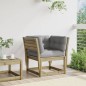vidaXL Gartensofa mit Armlehnen und Kissen Kiefernholz Imprägniert vidaXL Gartensofa mit Armlehnen und Kissen Kiefernholz Imprägniert