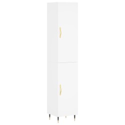 Highboard Weiß 34,5x34x180 cm Holzwerkstoff