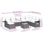 vidaXL 9-tlg. Garten-Sofagarnitur mit Kissen Beige Poly Rattan vidaXL 9-tlg. Garten-Sofagarnitur mit Kissen Beige Poly Rattan