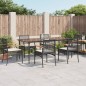 vidaXL 7-tlg. Garten-Essgruppe mit Kissen Schwarz Poly Rattan vidaXL 7-tlg. Garten-Essgruppe mit Kissen Schwarz Poly Rattan