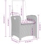vidaXL 4-tlg. Garten-Essgruppe mit Kissen Schwarz Poly Rattan vidaXL 4-tlg. Garten-Essgruppe mit Kissen Schwarz Poly Rattan