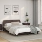vidaXL Bettgestell mit Kopfteil Braun 140x190 cm Kunstleder vidaXL Bettgestell mit Kopfteil Braun 140x190 cm Kunstleder