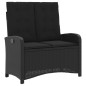 vidaXL 4-tlg. Garten-Essgruppe mit Kissen Schwarz Poly Rattan vidaXL 4-tlg. Garten-Essgruppe mit Kissen Schwarz Poly Rattan