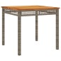 vidaXL 5-tlg. Garten-Essgruppe mit Kissen Grau Poly Rattan vidaXL 5-tlg. Garten-Essgruppe mit Kissen Grau Poly Rattan