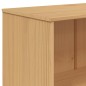 vidaXL Bücherregal OLDEN 4 Fächer Weiß und Braun Massivholz Kiefer vidaXL Bücherregal OLDEN 4 Fächer Weiß und Braun Massivholz Kiefer