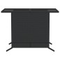 vidaXL 3-tlg. Bistro-Set mit Kissen Schwarz Poly Rattan vidaXL 3-tlg. Bistro-Set mit Kissen Schwarz Poly Rattan