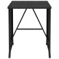 vidaXL 3-tlg. Bistro-Set mit Kissen Schwarz Poly Rattan vidaXL 3-tlg. Bistro-Set mit Kissen Schwarz Poly Rattan