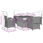 vidaXL 5-tlg. Garten-Essgruppe mit Kissen Schwarz Poly Rattan vidaXL 5-tlg. Garten-Essgruppe mit Kissen Schwarz Poly Rattan