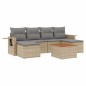 vidaXL 7-tlg. Garten-Sofagarnitur mit Kissen Beige Poly Rattan vidaXL 7-tlg. Garten-Sofagarnitur mit Kissen Beige Poly Rattan