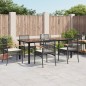 vidaXL 7-tlg. Garten-Essgruppe mit Kissen Schwarz Poly Rattan vidaXL 7-tlg. Garten-Essgruppe mit Kissen Schwarz Poly Rattan
