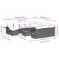 vidaXL 13-tlg. Garten-Sofagarnitur mit Kissen Schwarz Poly Rattan vidaXL 13-tlg. Garten-Sofagarnitur mit Kissen Schwarz Poly Rattan