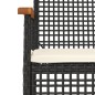 vidaXL 7-tlg. Garten-Essgruppe mit Kissen Schwarz Poly Rattan vidaXL 7-tlg. Garten-Essgruppe mit Kissen Schwarz Poly Rattan