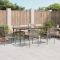 vidaXL 7-tlg. Garten-Essgruppe mit Kissen Grau Poly Rattan vidaXL 7-tlg. Garten-Essgruppe mit Kissen Grau Poly Rattan