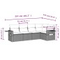 vidaXL 5-tlg. Garten-Sofagarnitur mit Kissen Beige Poly Rattan vidaXL 5-tlg. Garten-Sofagarnitur mit Kissen Beige Poly Rattan