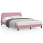 vidaXL Bettgestell mit Kopfteil Rosa 140x190 cm Samt vidaXL Bettgestell mit Kopfteil Rosa 140x190 cm Samt