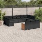 vidaXL 13-tlg. Garten-Sofagarnitur mit Kissen Schwarz Poly Rattan vidaXL 13-tlg. Garten-Sofagarnitur mit Kissen Schwarz Poly Rattan