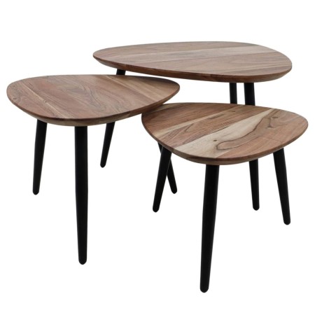 HSM Collection 3-tlg. Couchtisch-Set Acacia