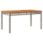 vidaXL 7-tlg. Garten-Essgruppe mit Kissen Grau Poly Rattan vidaXL 7-tlg. Garten-Essgruppe mit Kissen Grau Poly Rattan